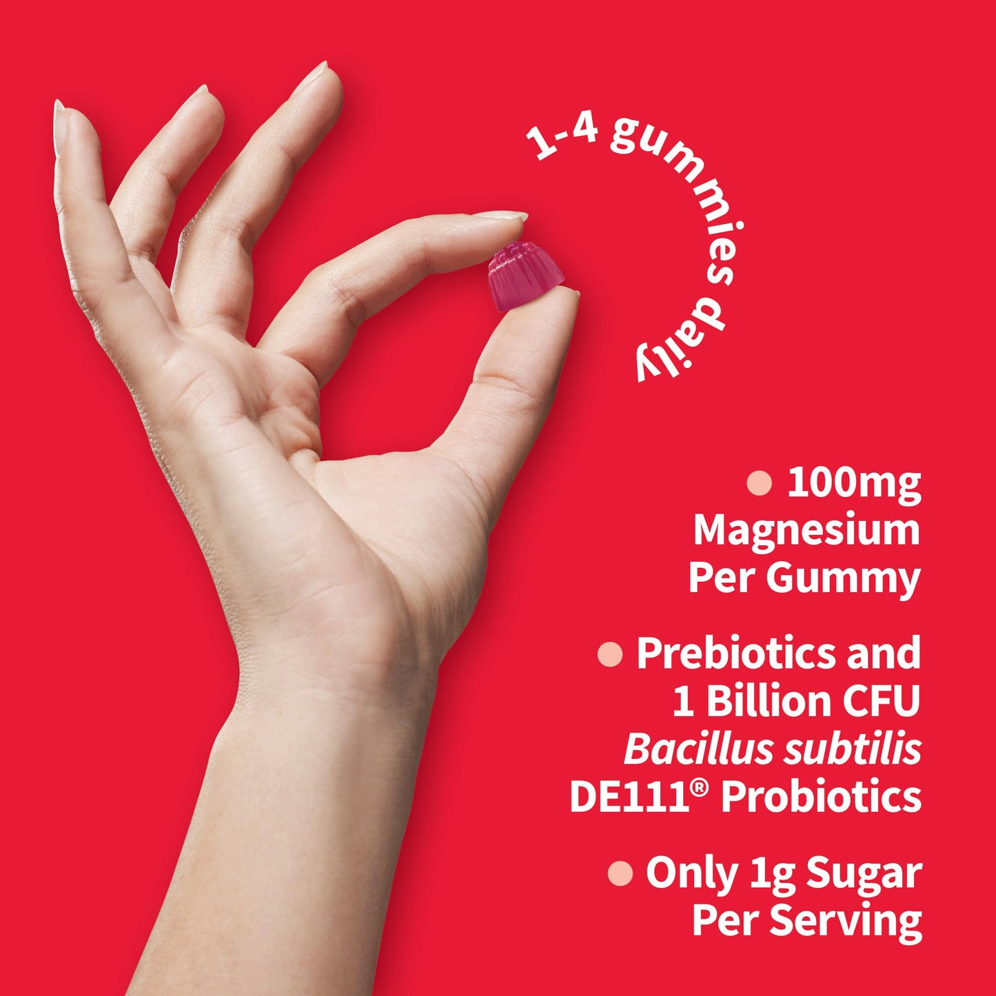 Garden of Life Magnesium Citrate Gummies with Prebiotics & Probiotics, 60 Count