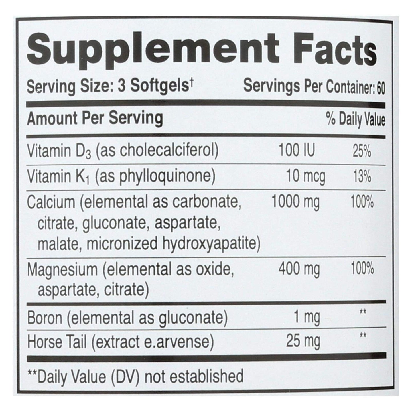 kurniso Liquid Calcium with Magnesium 1000 mg Softgels, 180 Softgels