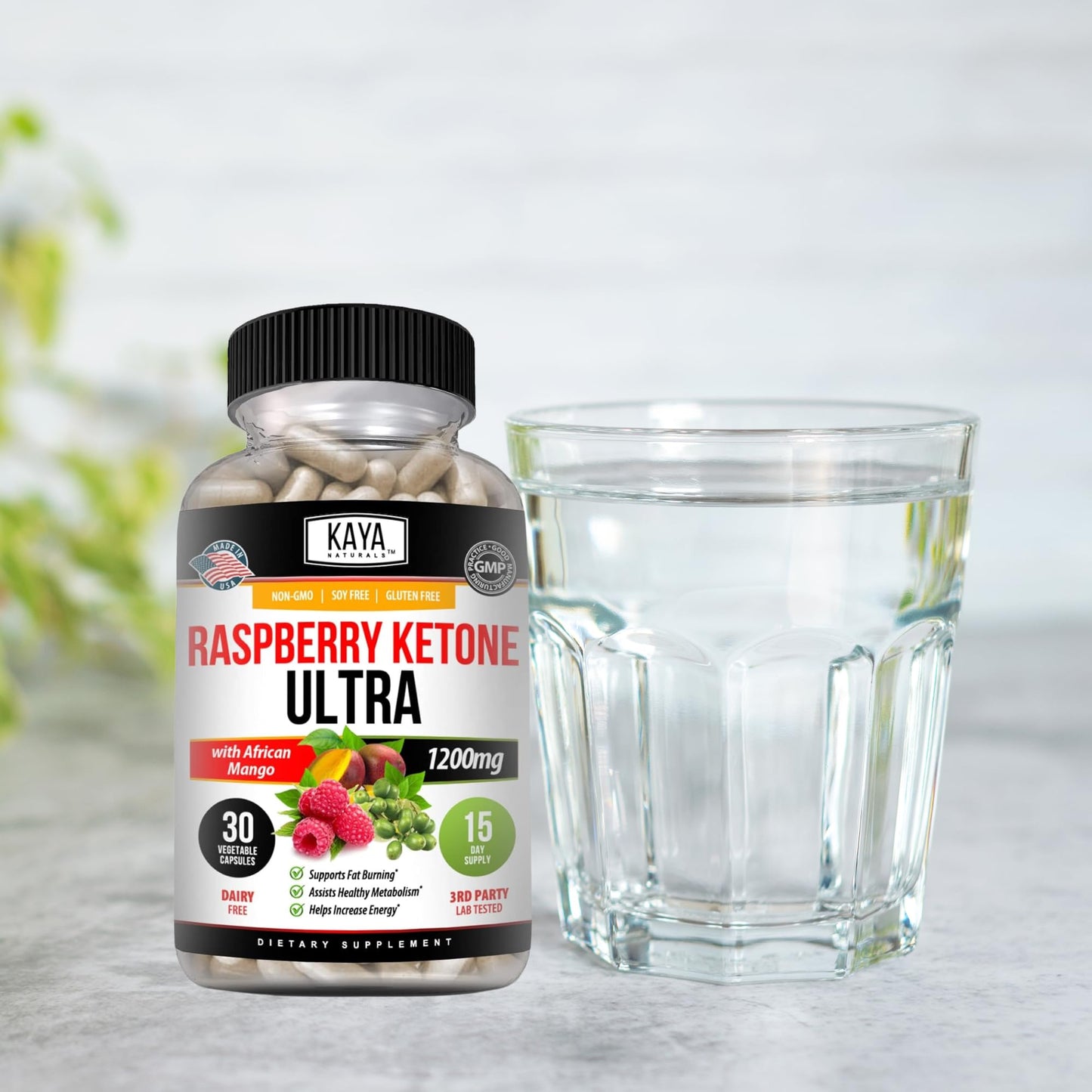 Kaya Naturals Keto Diet Raspberry Ketone Capsules, 30 Count
