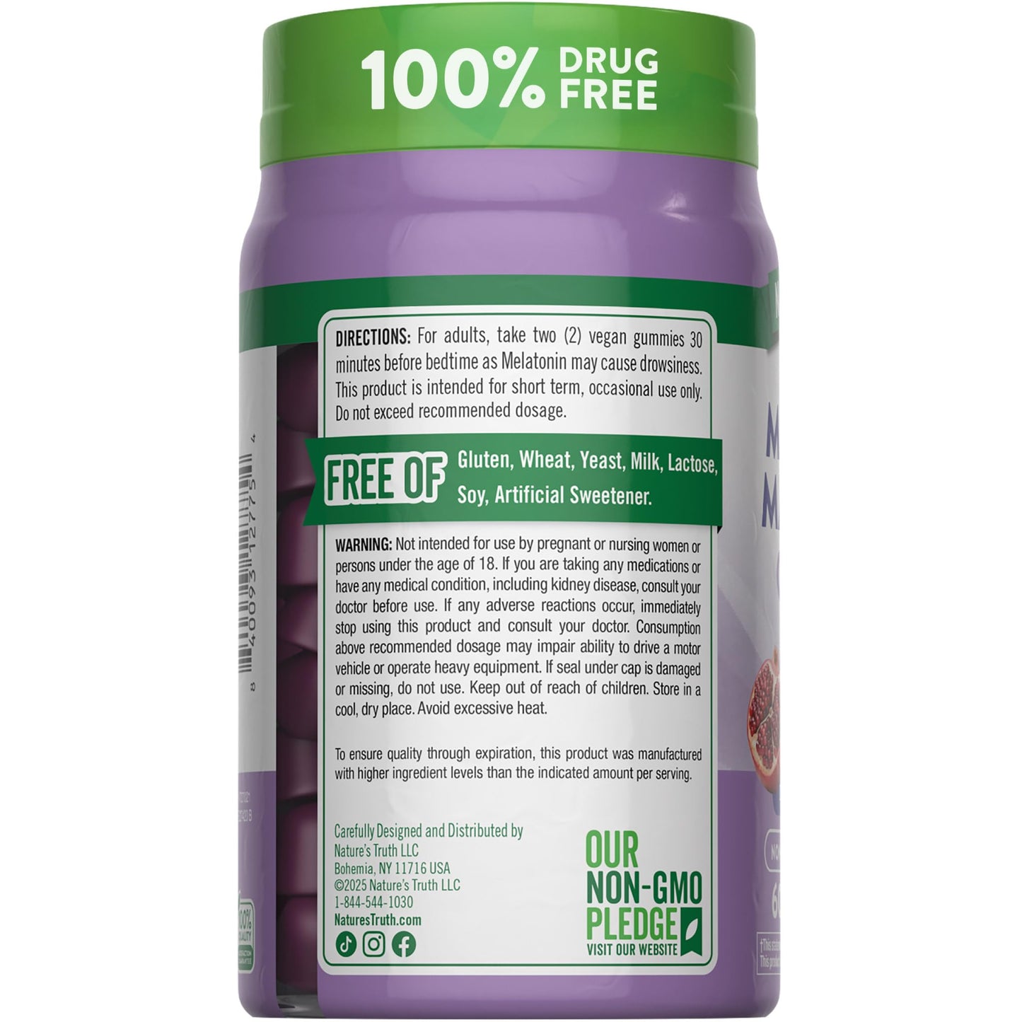 Nature's Truth Melatonin with Magnesium Gummies, 60 Count