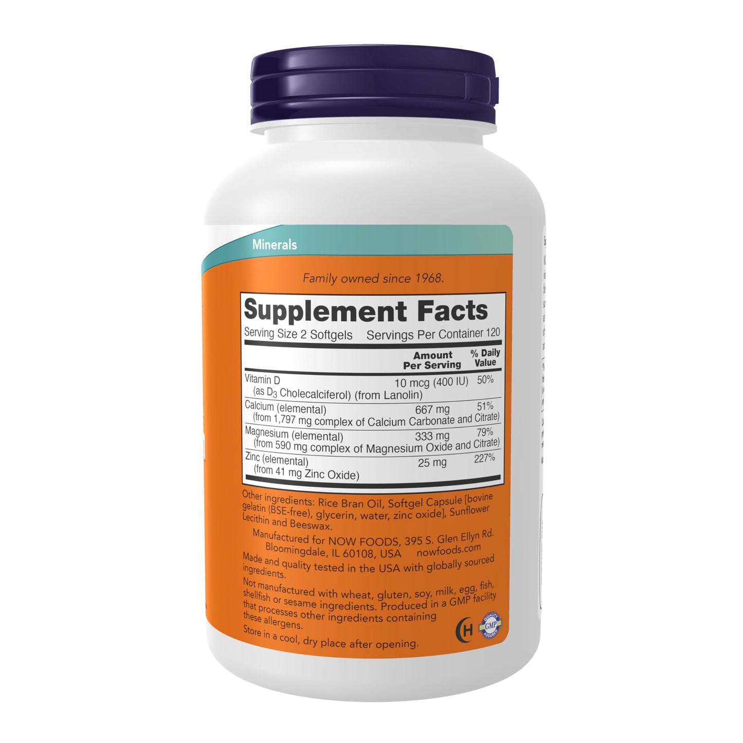 NOW Foods Calcium & Magnesium Softgels 480 Count
