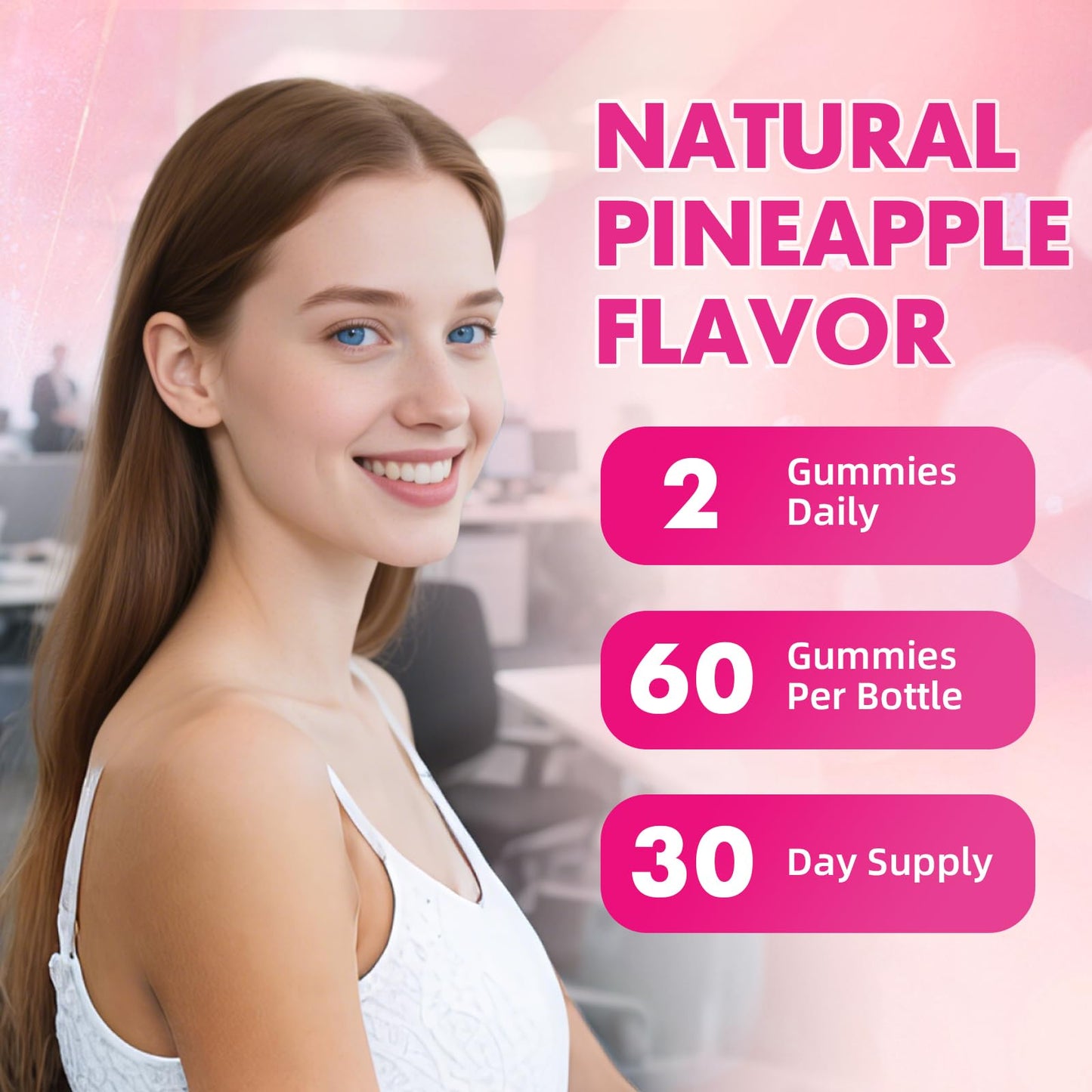 Saajoor Women Probiotic Slippery Elm Gummies Gummy 2 Count