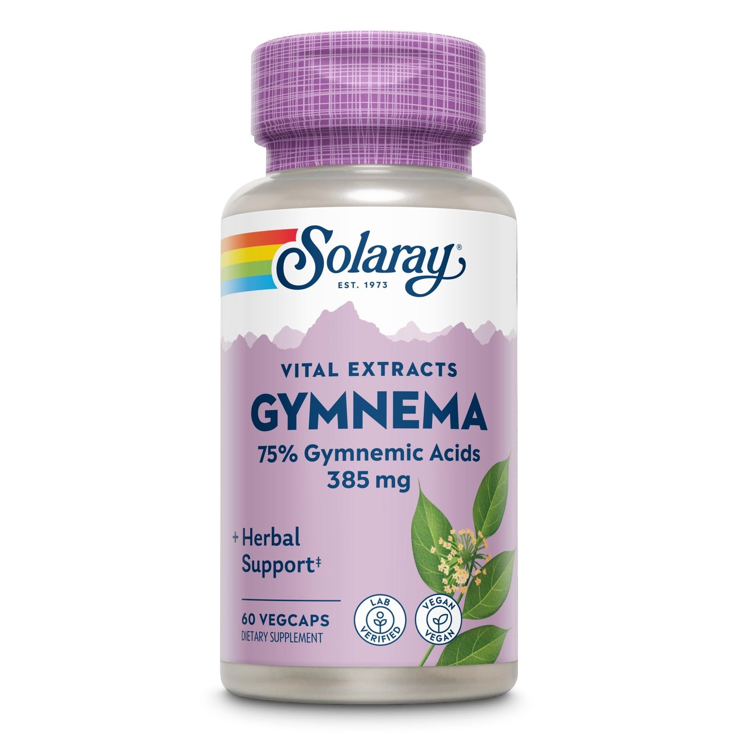 SOLARAY Gymnema Leaf Extract 385 mg Capsules, 60 Count