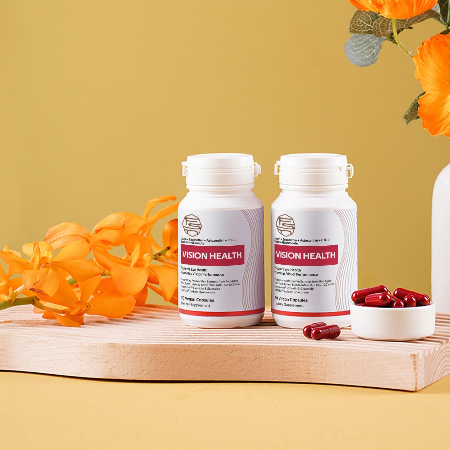 FSN Vision Health Lutein: Zeaxanthin (10:2) + Astaxanthin with Red Algae Extract, 30 Capsules