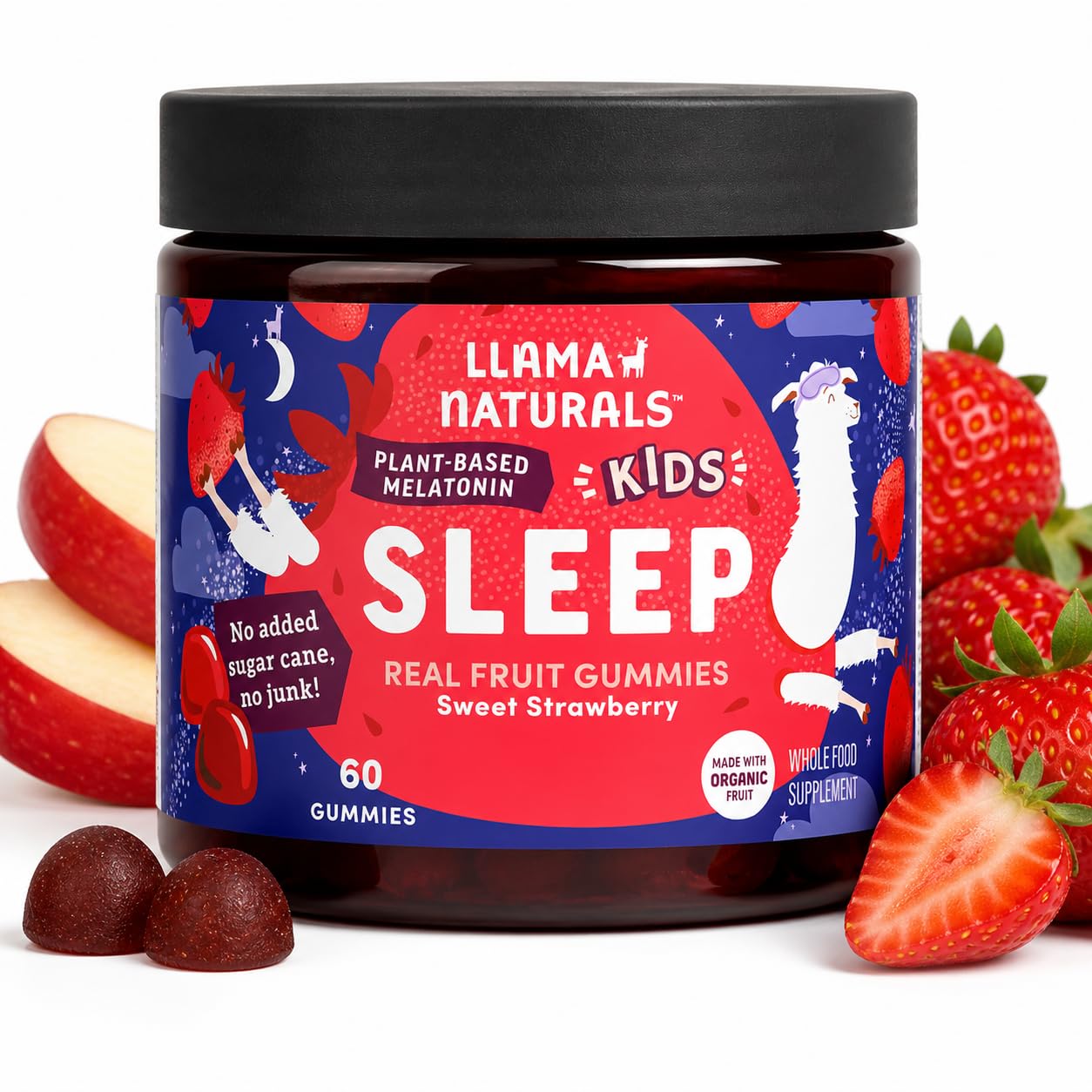 Llama Naturals Organic Kids Phytomelatonin Gummies 60 Count
