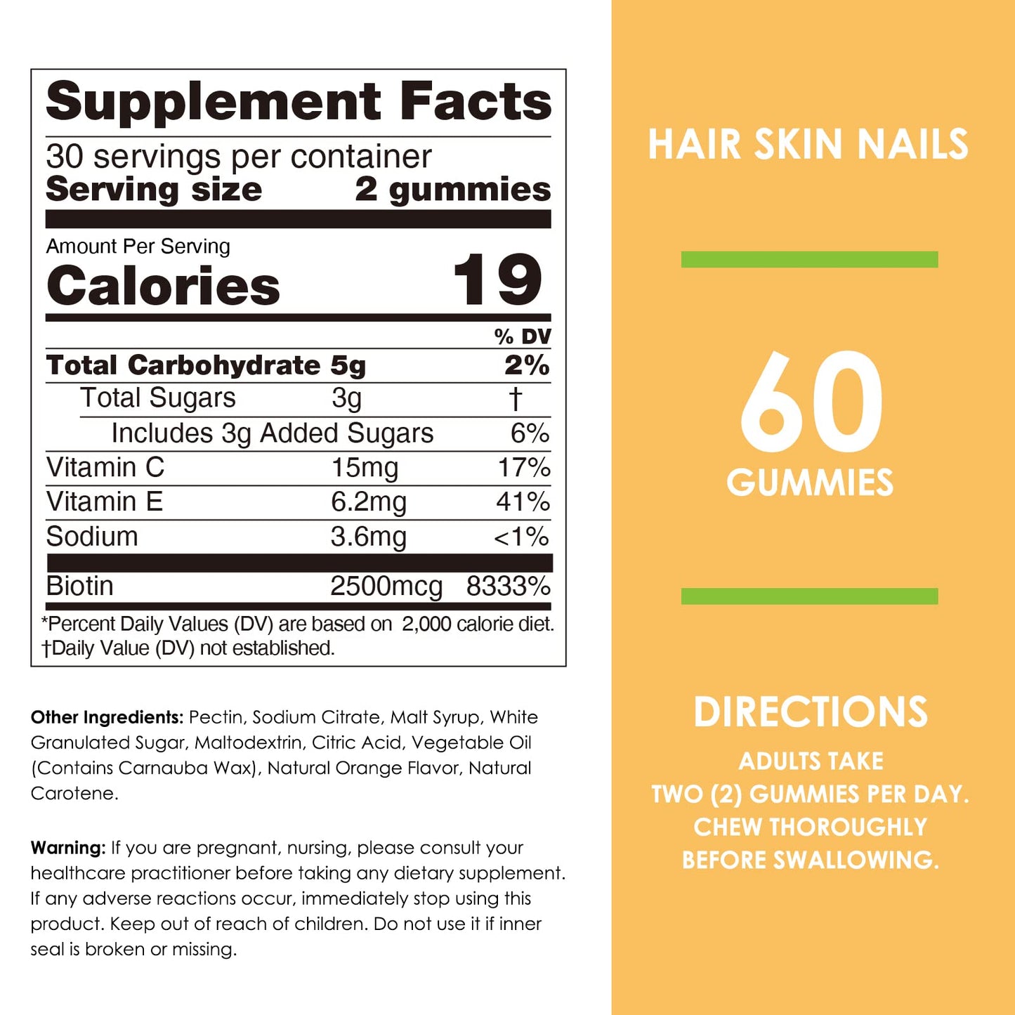 Nature's Key Biotin Gummies 60 Count