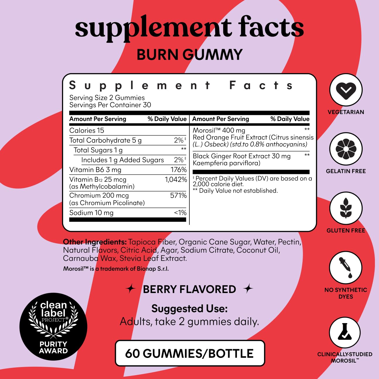Lemme Burn Belly Fat & Metabolism Gummies, 60 Count