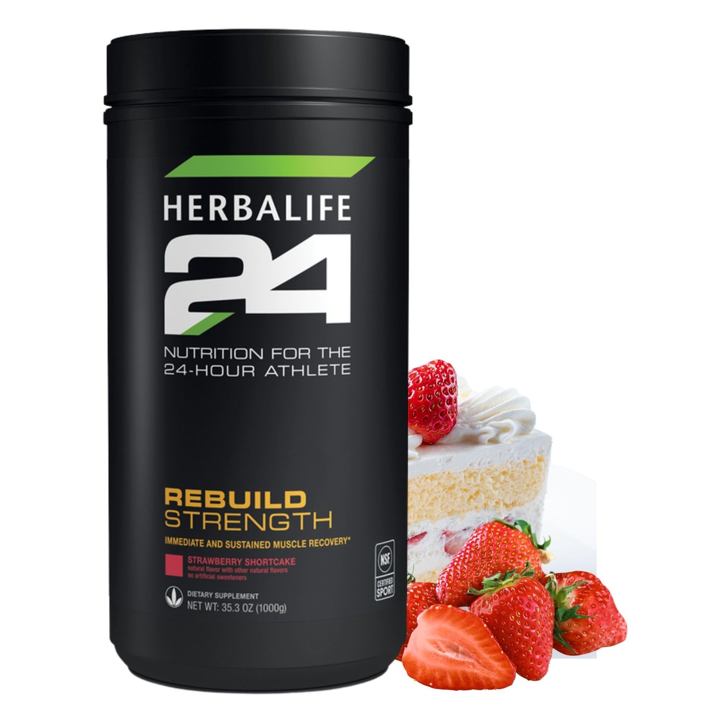 Herbalife Rebuild Strength Powder Strawberry Shortcake, 8 oz