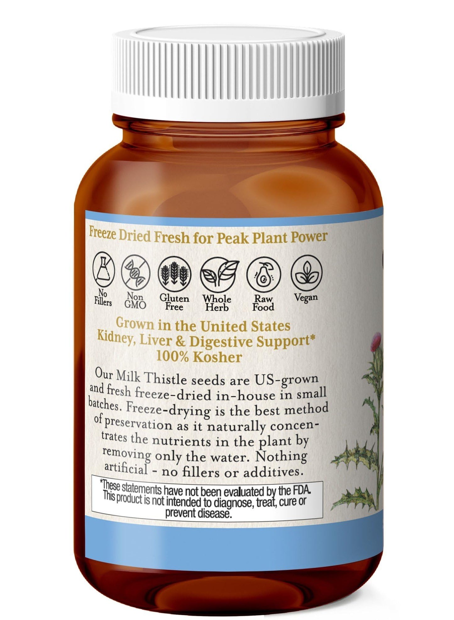 Eclectic Institute Milk Thistle 600 Mg Capsules, 120 Count