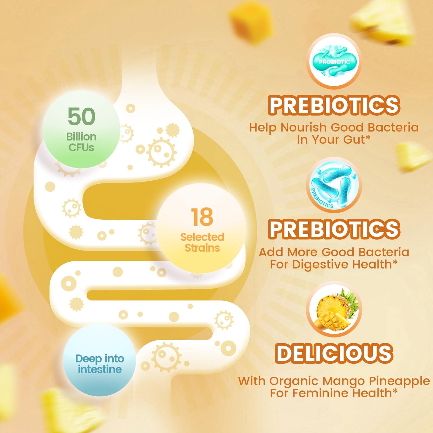 VivoNu Viginal Probiotics for Women Gummy 120 Count