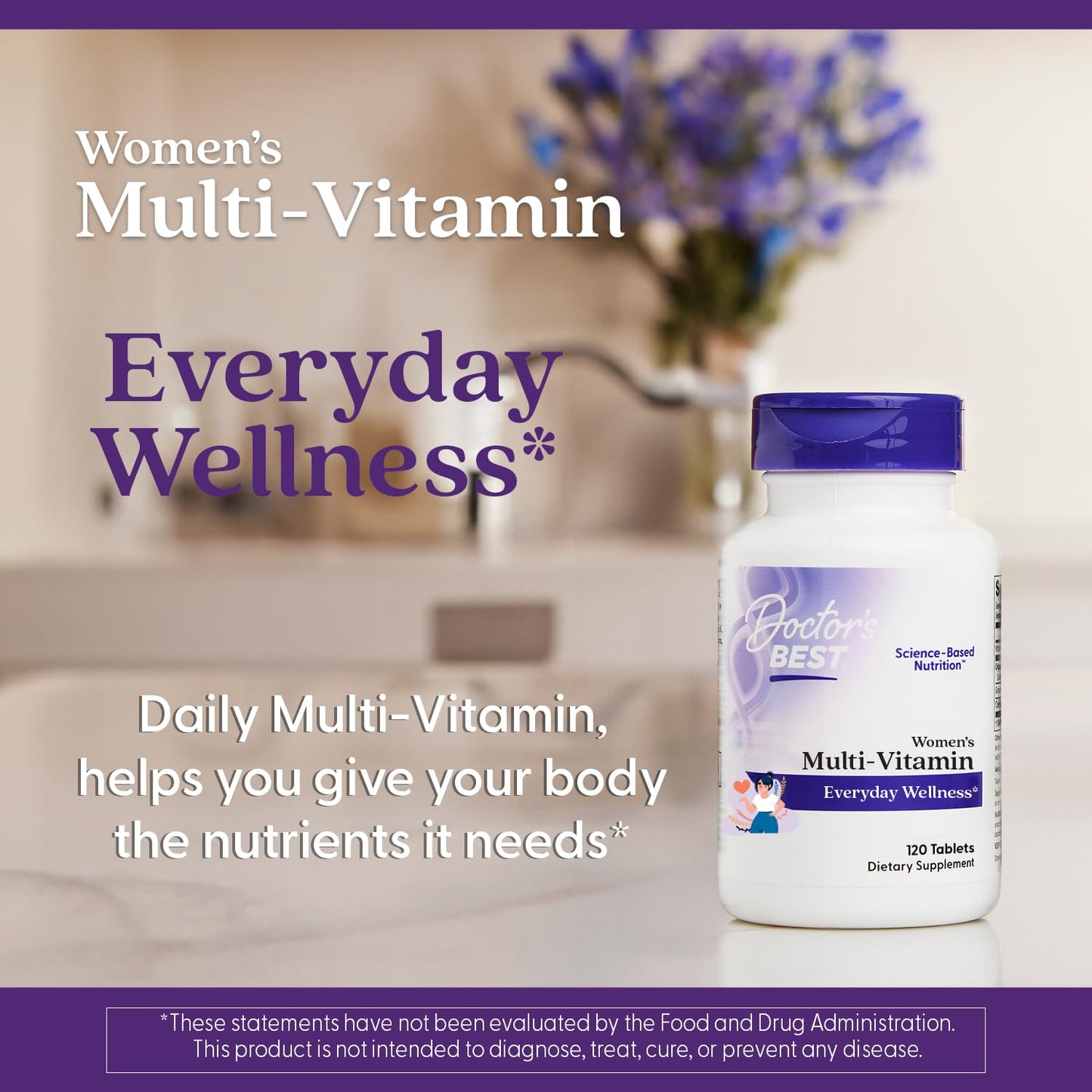 Doctor's BEST Women's Multi-Vitamin, 120 Tablets