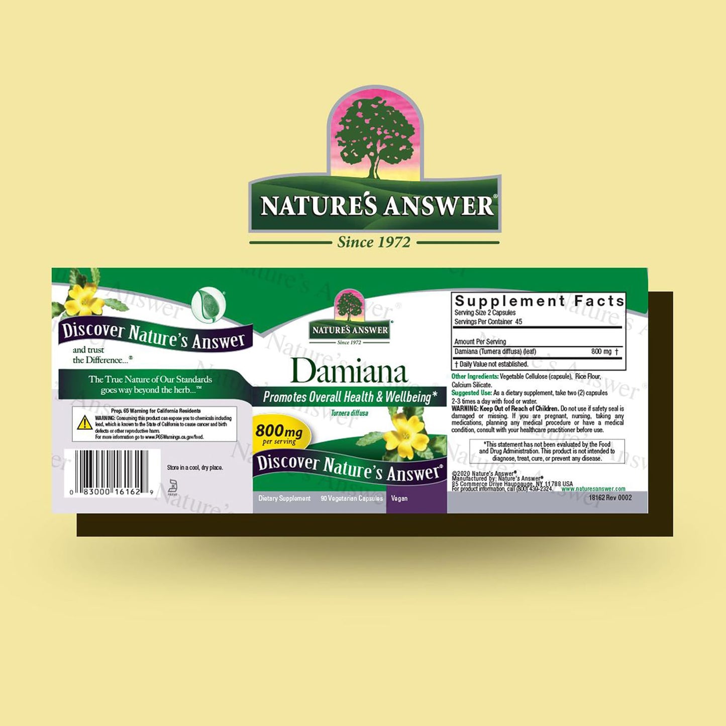 Nature's Answer Damiana Capsules 90 Count