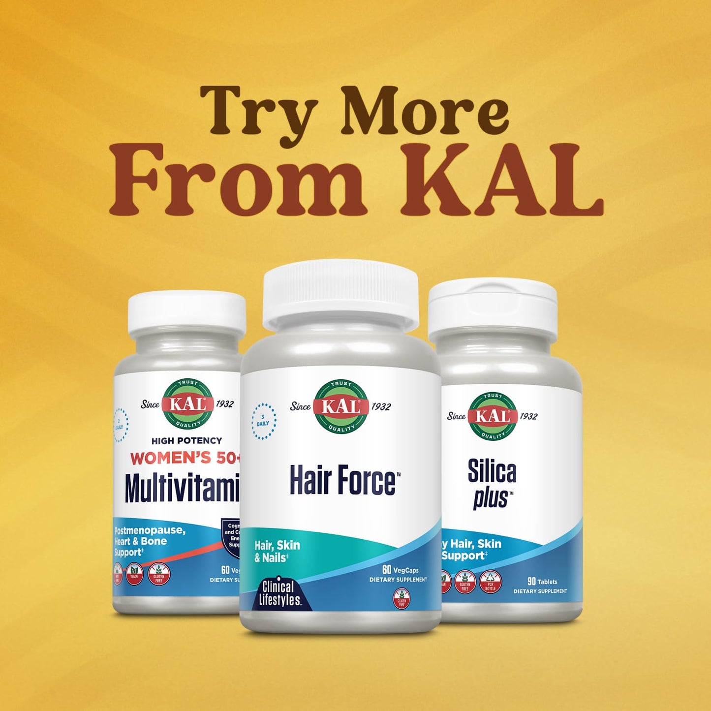 KAL Hair Force Supplement 60 Capsules