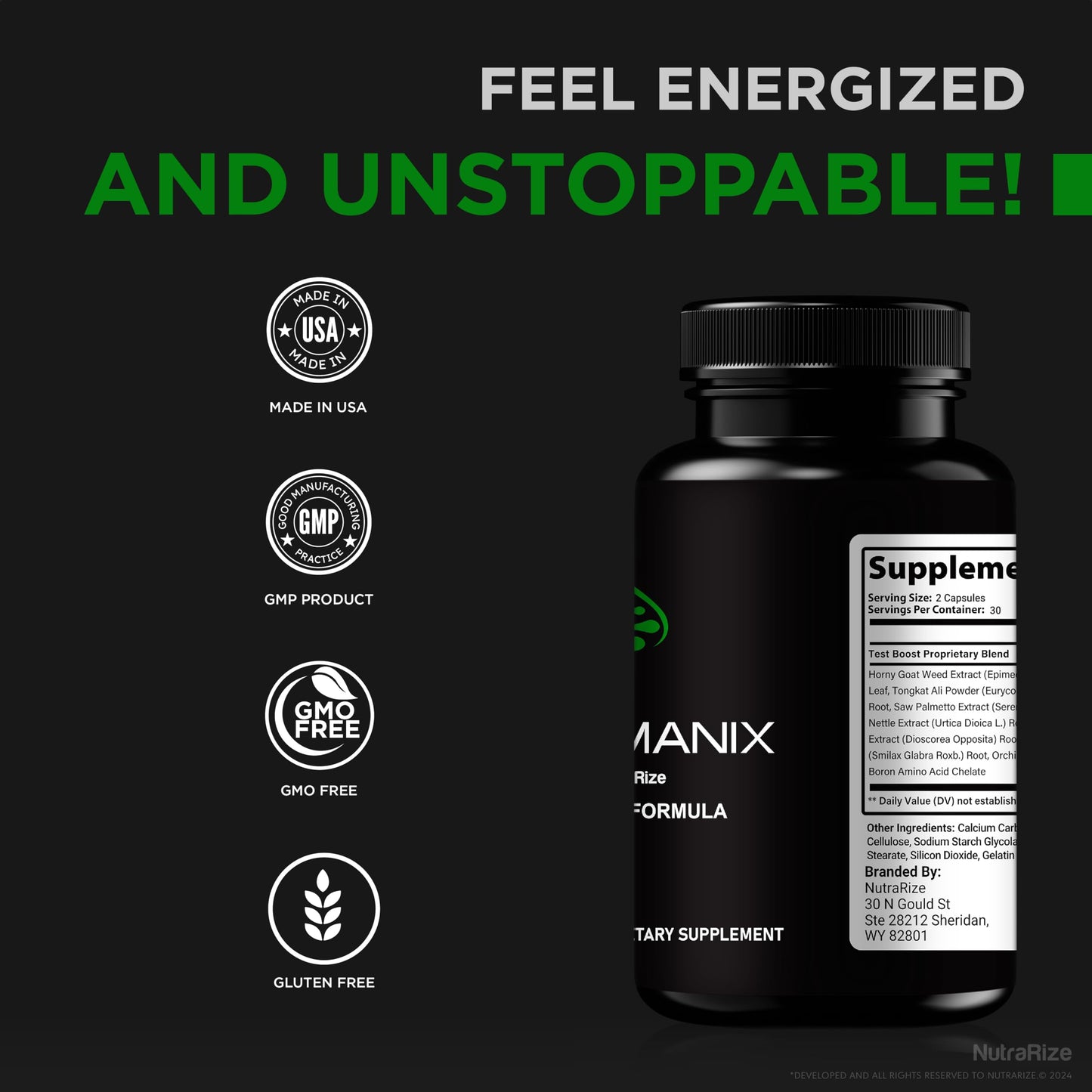 NutraRize CytoManix, 120 Capsules