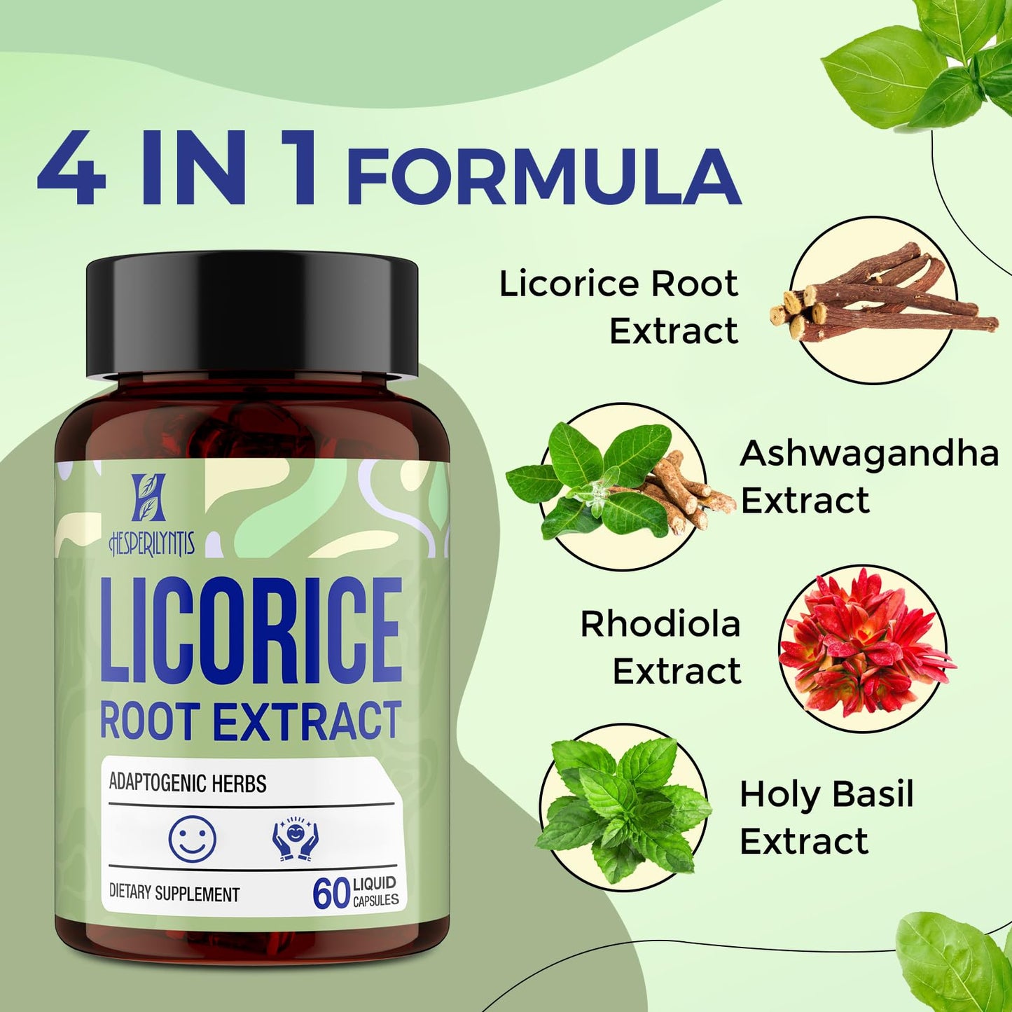 HesperiIyntis DGL Licorice Root Extract Capsule 60 Capsules