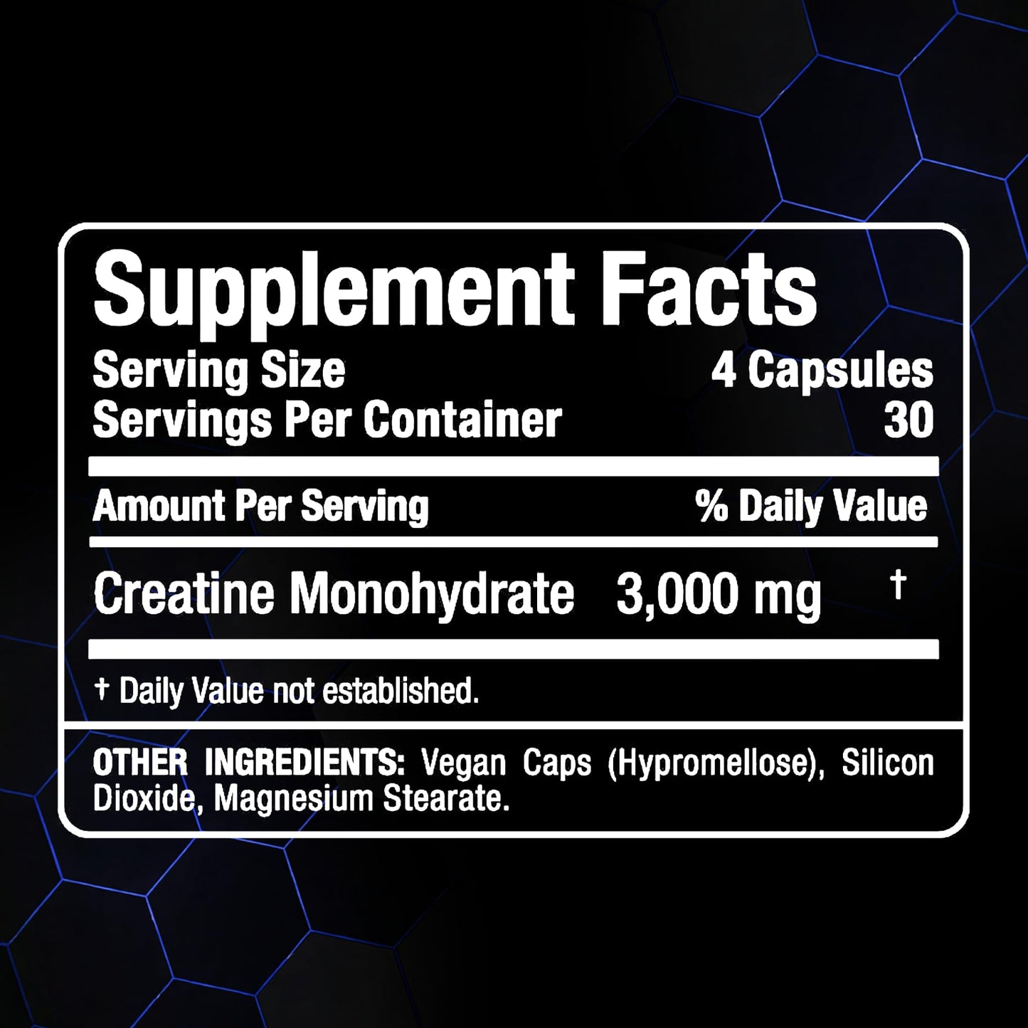 ALLMAX Creatine Monohydrate Capsules 120 Count