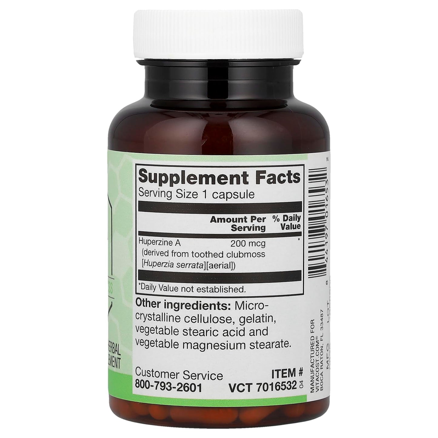 Vitacost Synergy Huperzine A 200 mcg, 120 Capsules