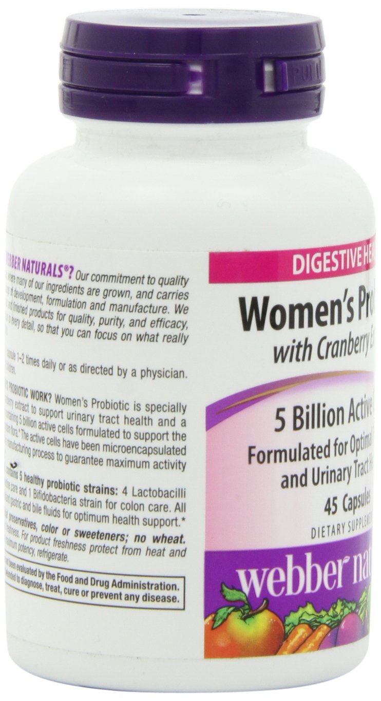Webber Naturals Women’s Probiotic Capsule, 45 Count