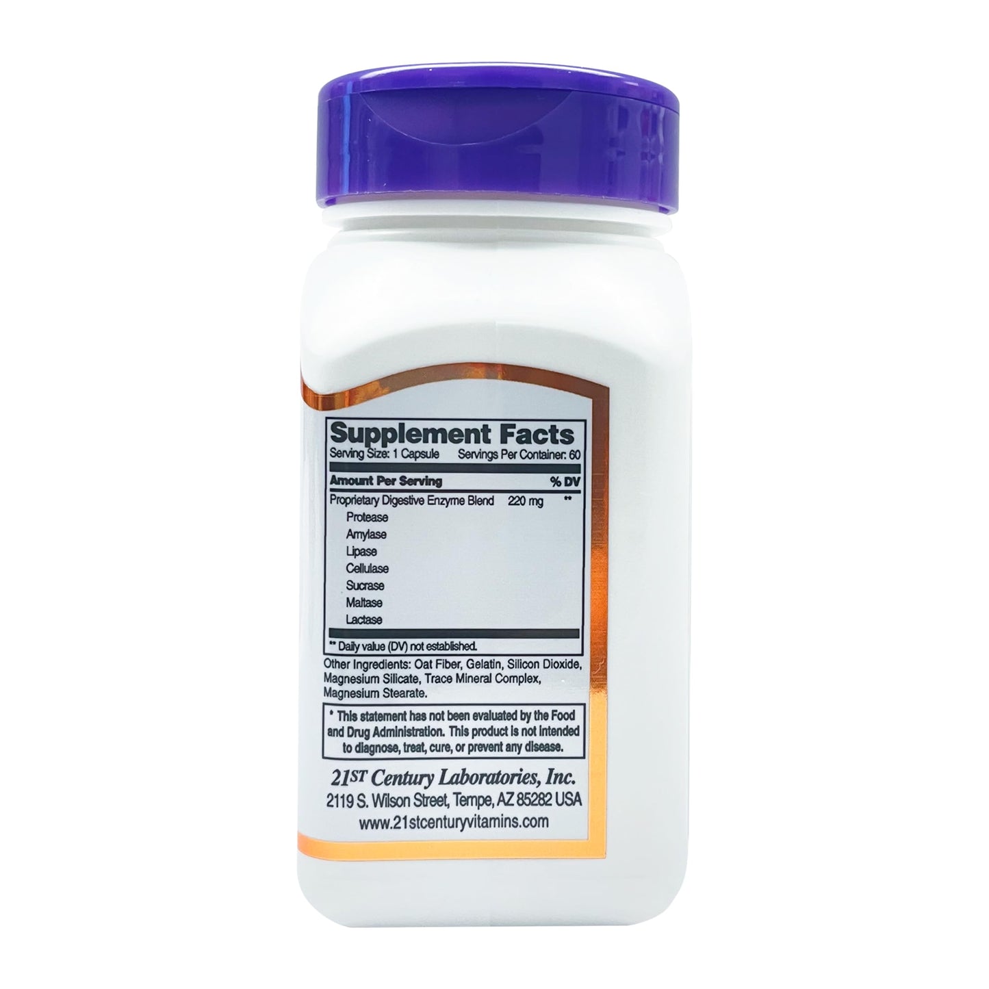 21st Century Digestive Enzymes 60 Capsules