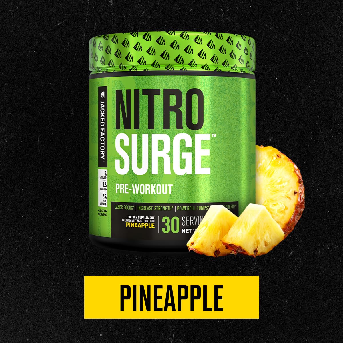 Jacked Factory NITROSURGE Pre Workout Supplement Powder 30 Servings