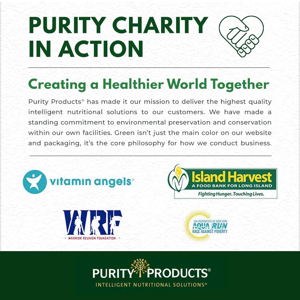 Purity Products Ultimate Quercetin 20x More Absorbable Than Ordinary Quercetin - Quercefit Phytosome, Zinc, Vitamin C & More, 60 Veg Capsules