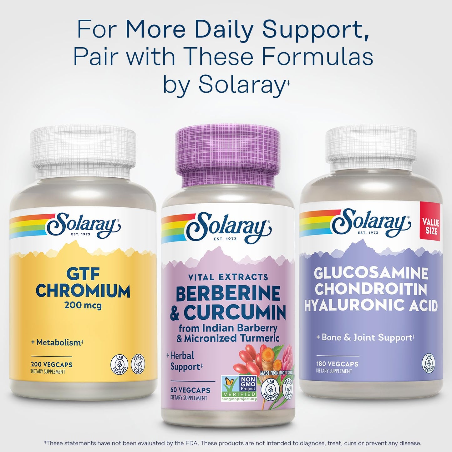 Solaray Berberine & Curcumin Capsules, 60 Count