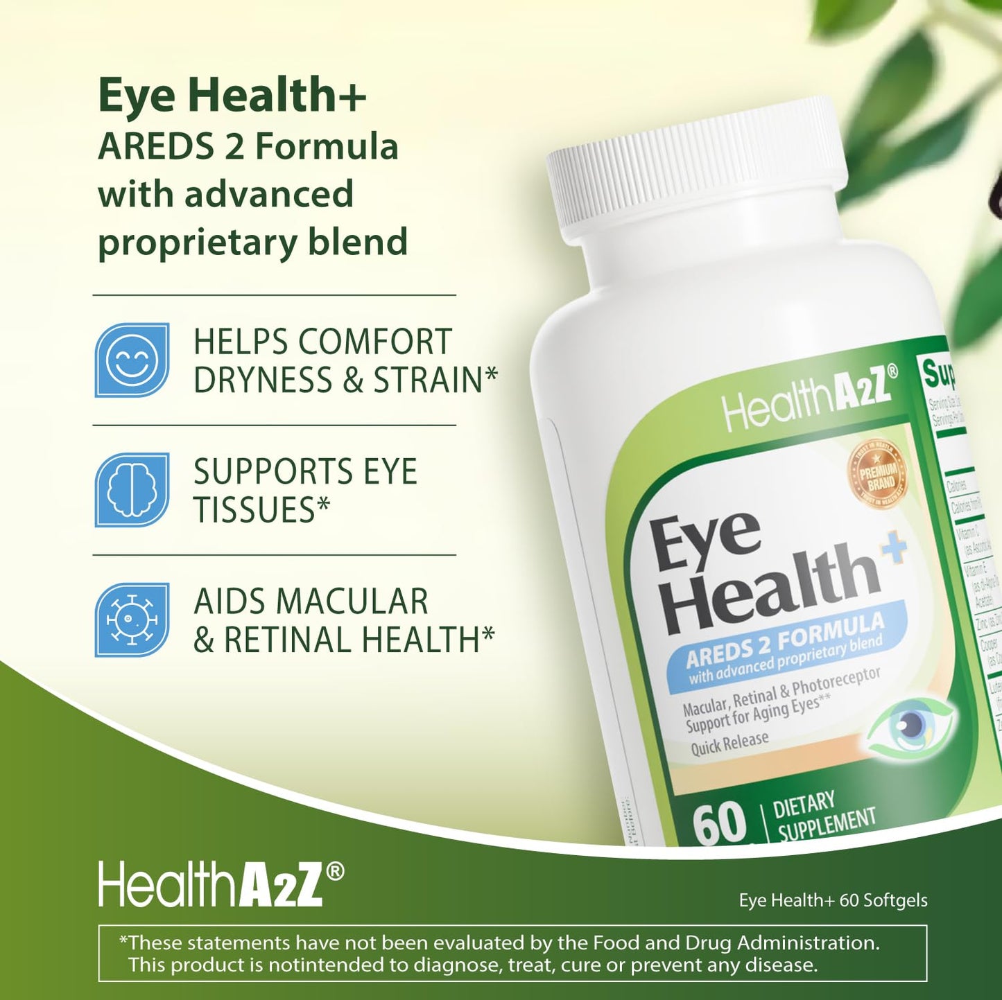 HealthA2Z Eye Health ARED 2 Formula Softgel 60 Softgels