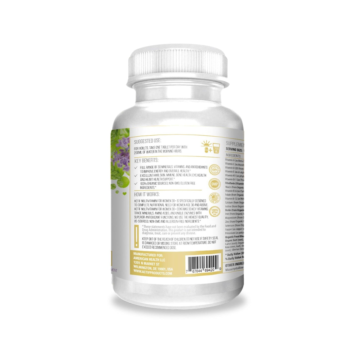ACTIF Multivitamin for Women 30+ Softgels, 1 Count