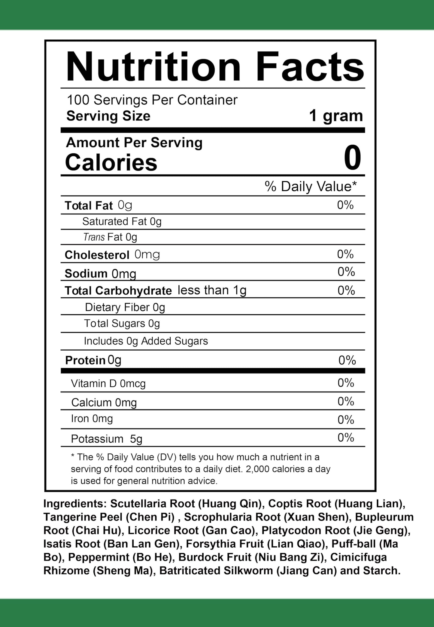 Health Herbal Pu Ji Xiao Du Yin/Scute & Cimicifuga Decoction Powder 3.53