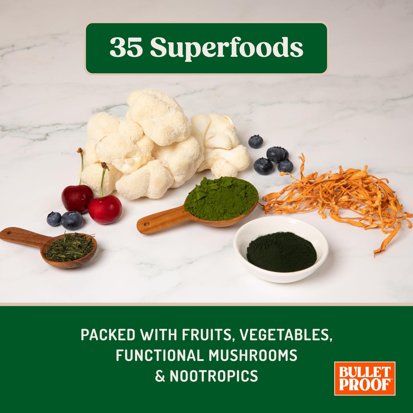 Bulletproof Greens Powder 15 Count