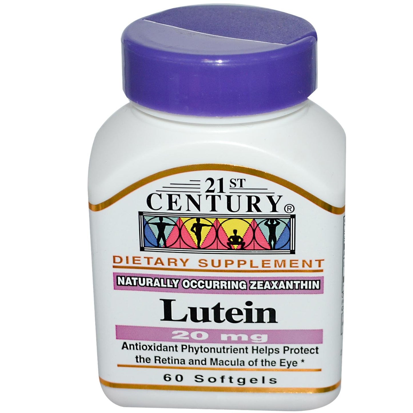 21st Century Lutein 20 mg Softgels, 60 Count