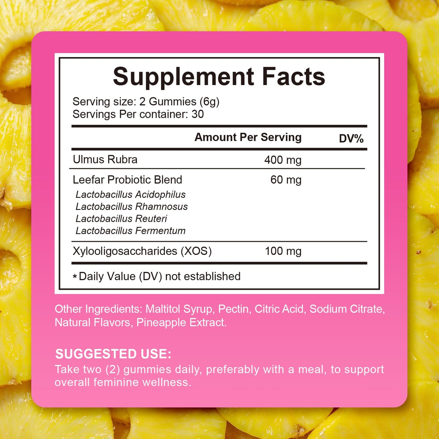 NVXNMSD Feminine Probiotics Gummies, 60 Gummies
