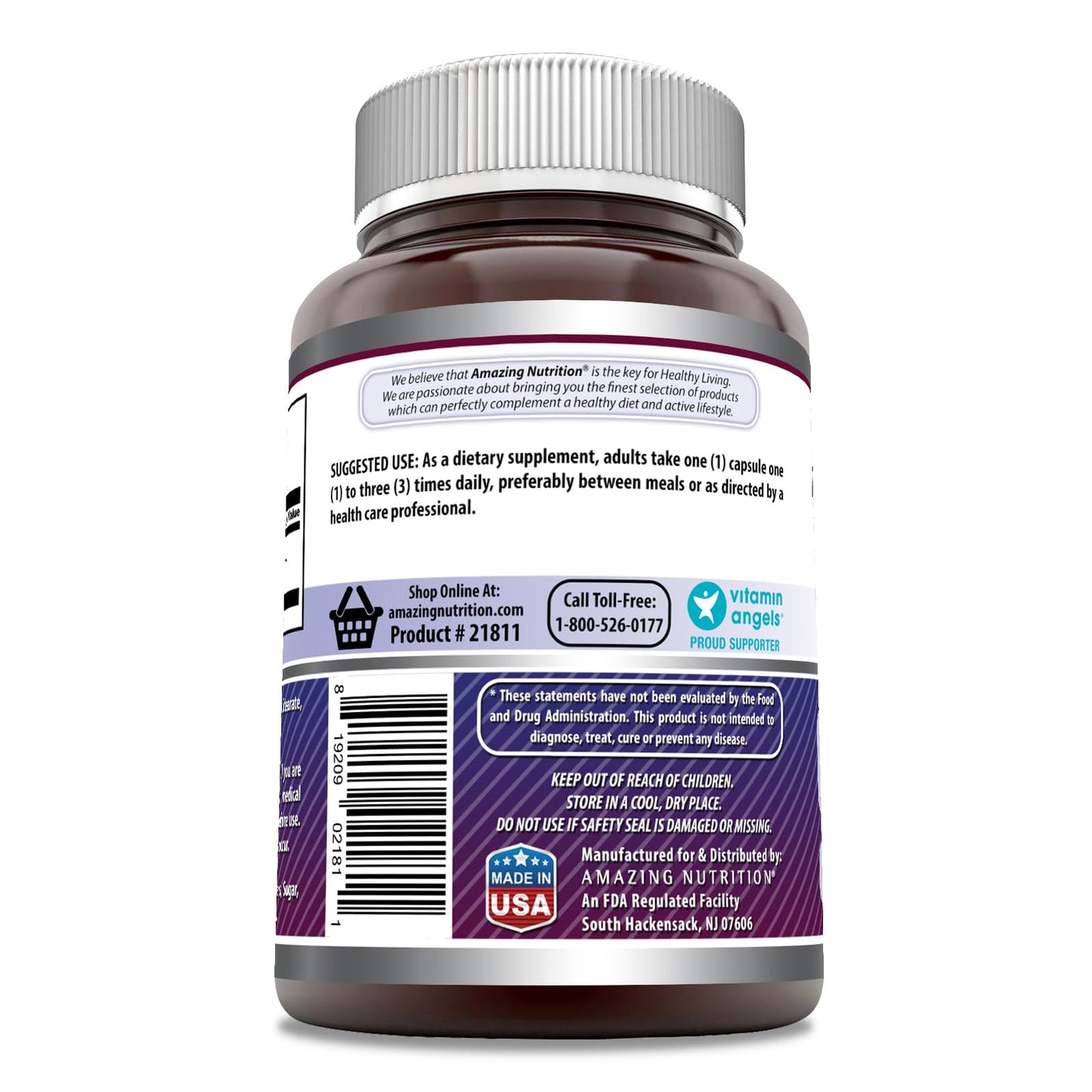 Amazing Nutrition L-Tyrosine 500 mg Capsules, 360 Count