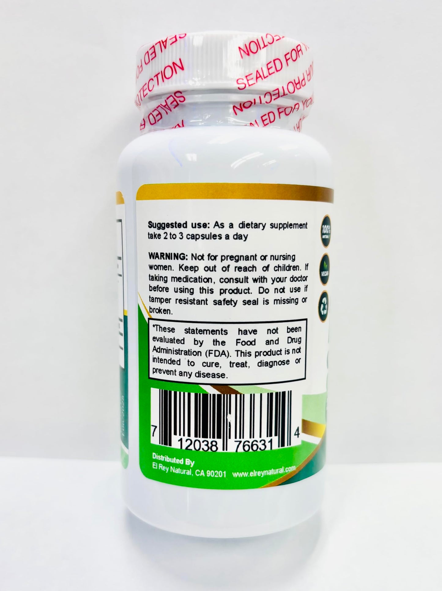 Productos Naturales El Rey Diuretic Capsule 1 Count