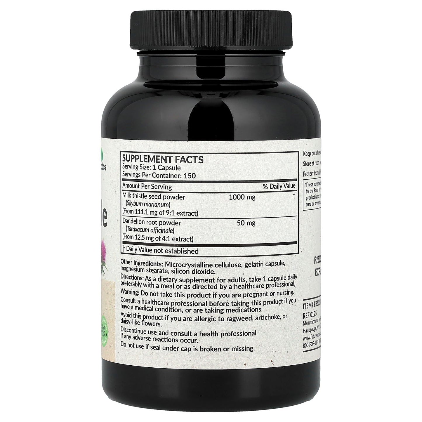 Futurebiotics Milk Thistle Capsule 150 Count