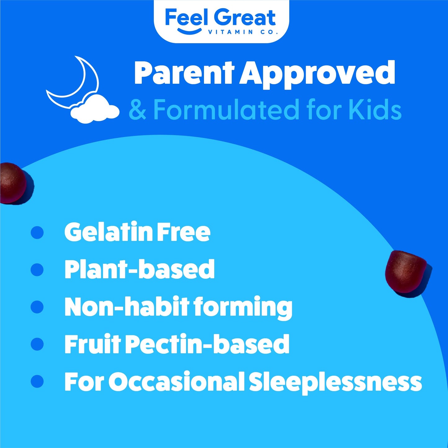 The Feel Great Vitamin Company Kids Melatonin Gummy 60 Count