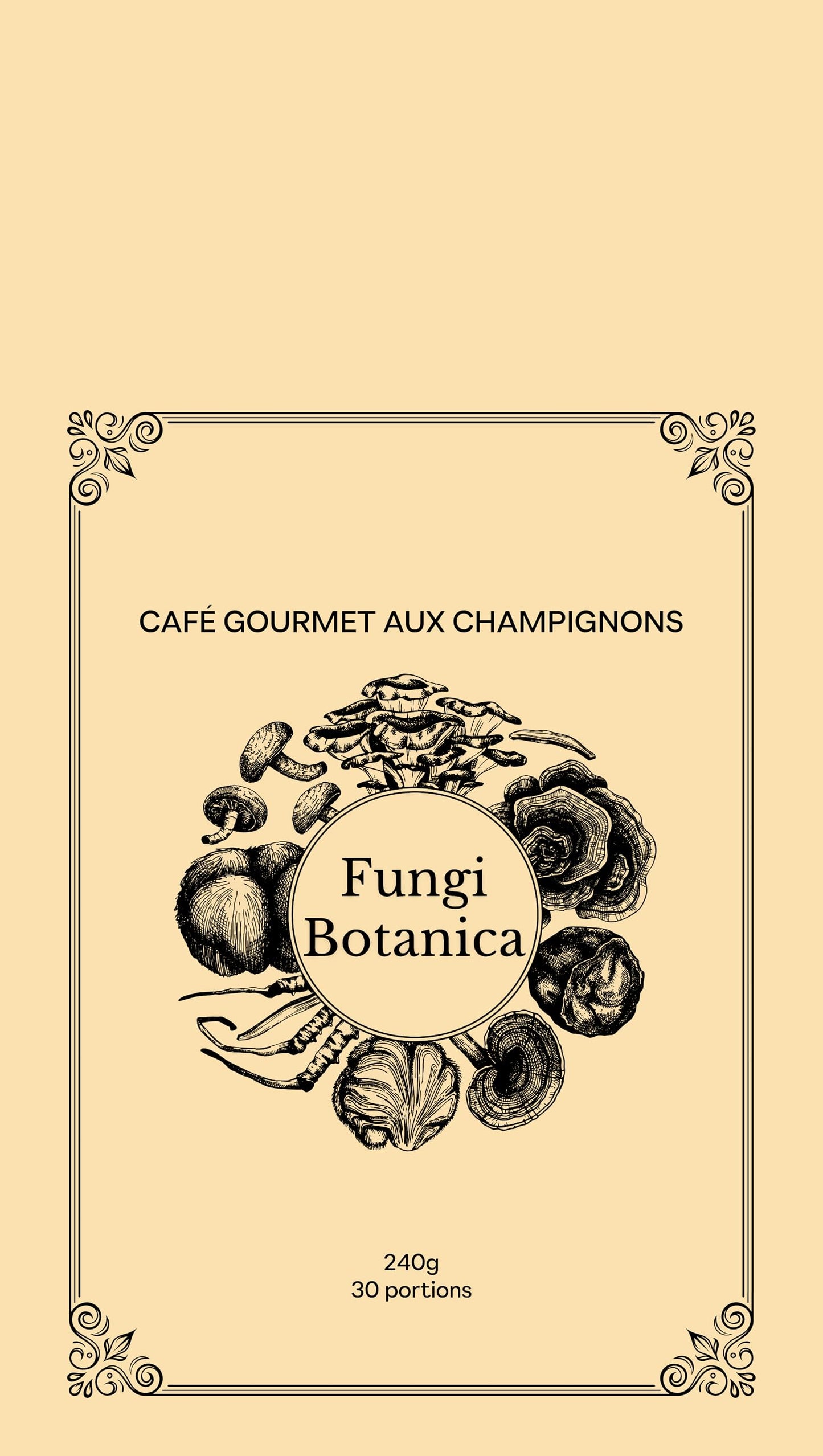 Cognitive Brews Fungi Botanica Gourmet Arabica & Mushroom Coffee Blend Powder 8.5 oz