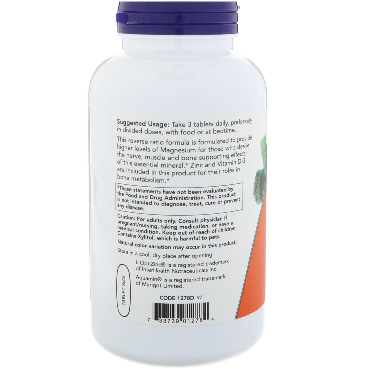 NOW Foods Magnesium & Calcium 2:1 Ratio, 250 Tablets