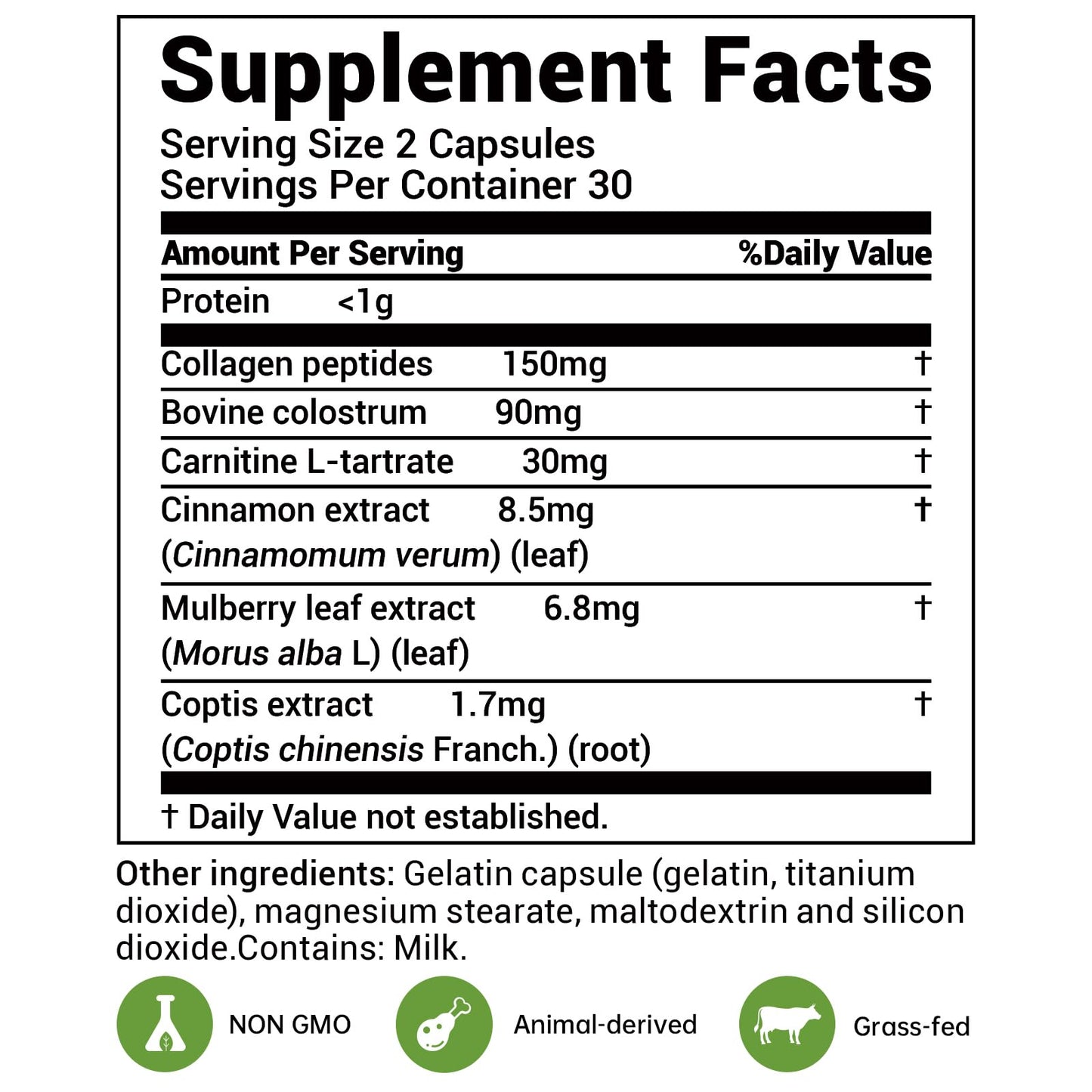DrBioCare Living Collagen L-Carnitine Complex Supplement Capsules, 60 Capsules