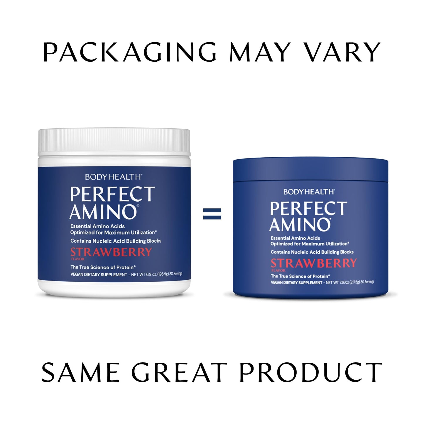 BodyHealth PerfectAmino Powder Strawberry, 30 Servings