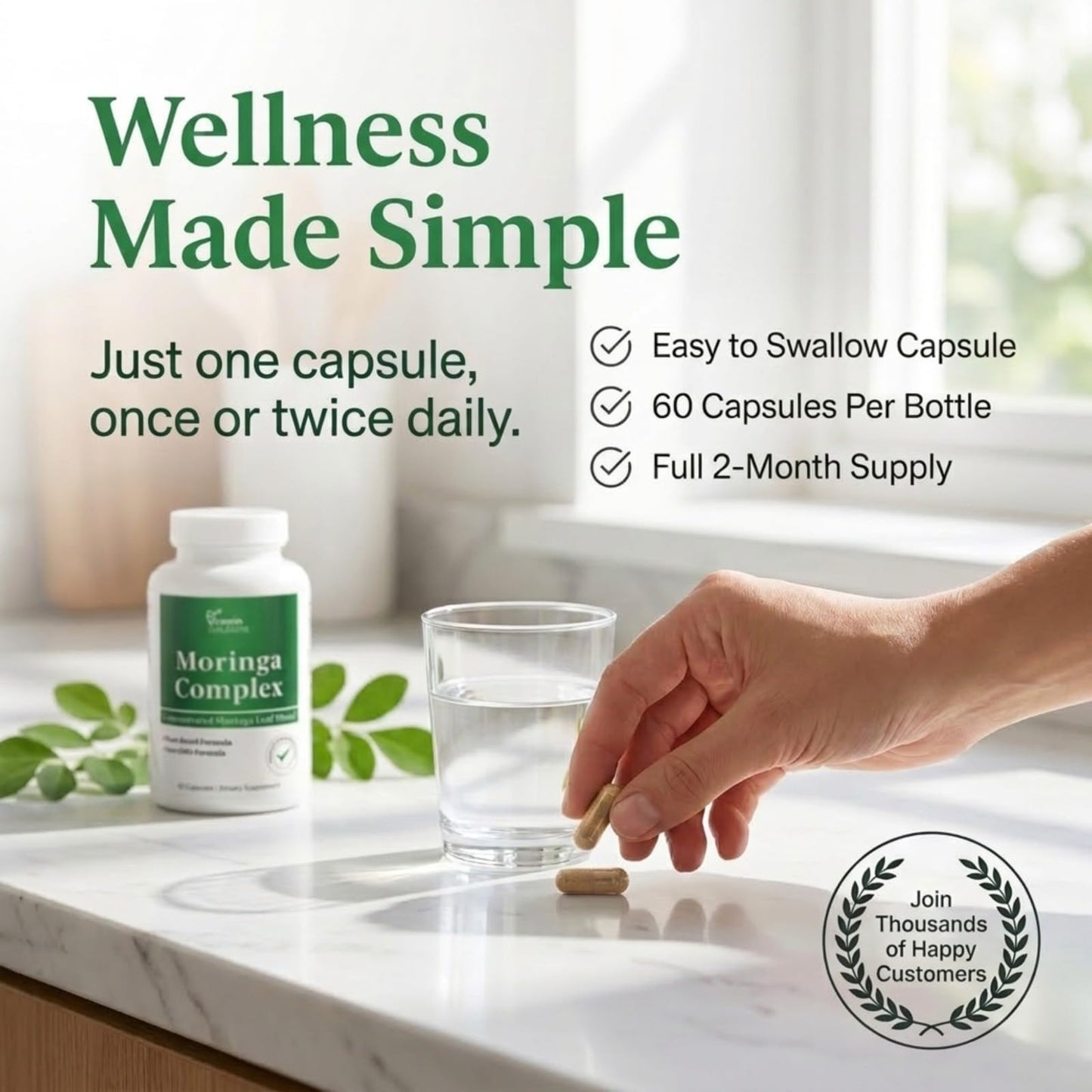 DR VITAMIN SOLUTIONS Moringa Complex Capsules 60 Count