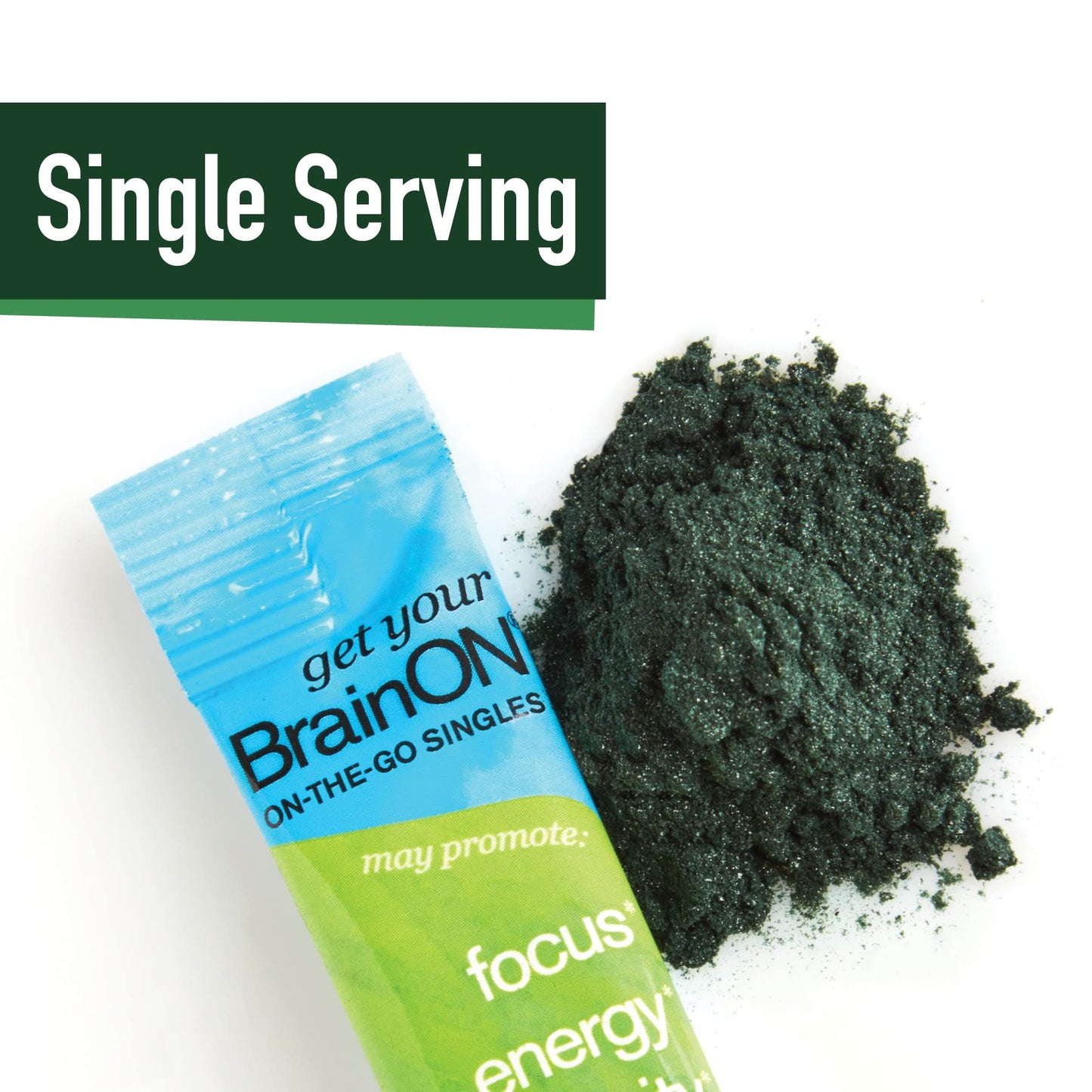 E3LIVE BrainOn On-The-Go-Singles Powder 1.2 oz