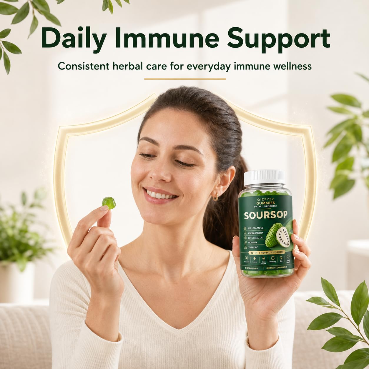 Gengyve Qizfyzz Soursop Gummies 60 Count