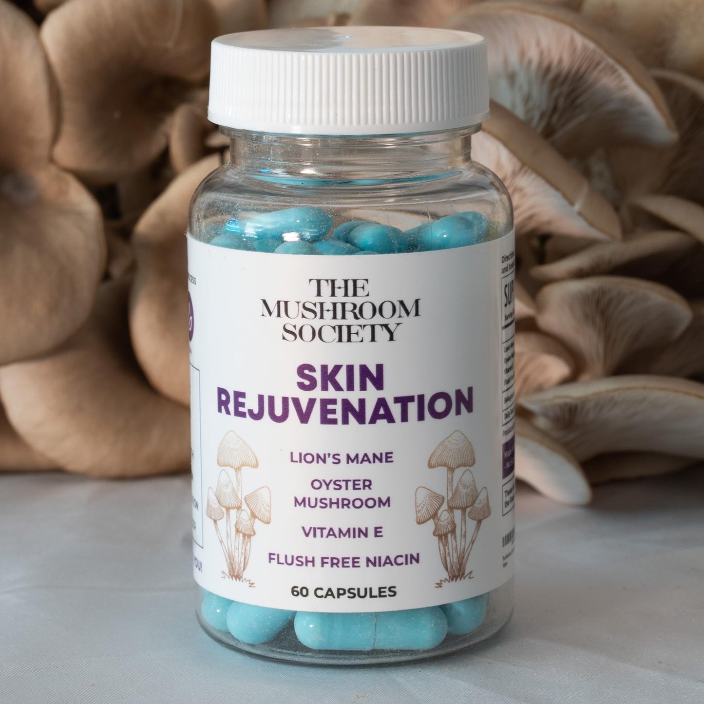 The Mushroom Society Skin Rejuvenation Supplement Capsules 60