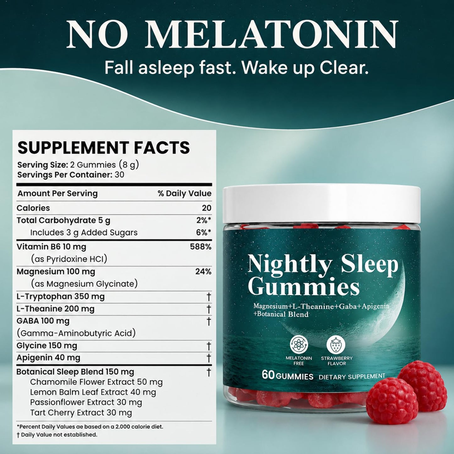 TOGOLIUN Nightly Sleep Gummies for Adults, 60 Gummies