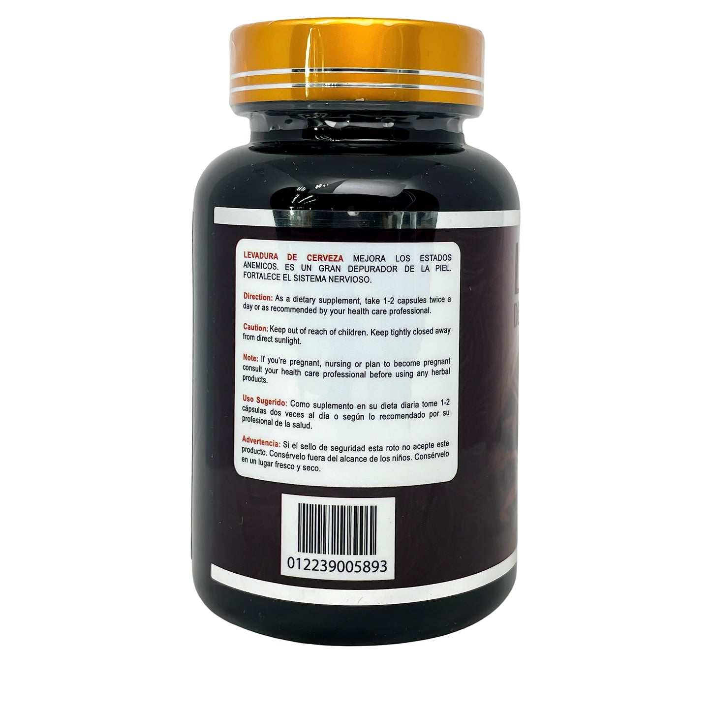 Productos El Colibri Lavandura de Cerveza A Proprietary Blend Extract 90 Capsules