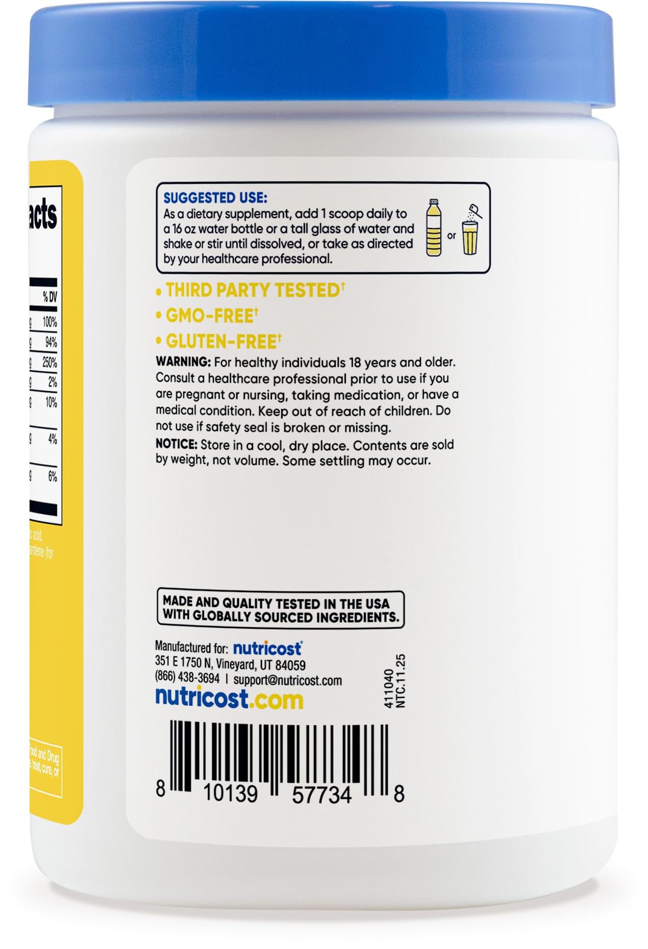 Nutricost Electrolytes Complex Powder 7.1 Ounce