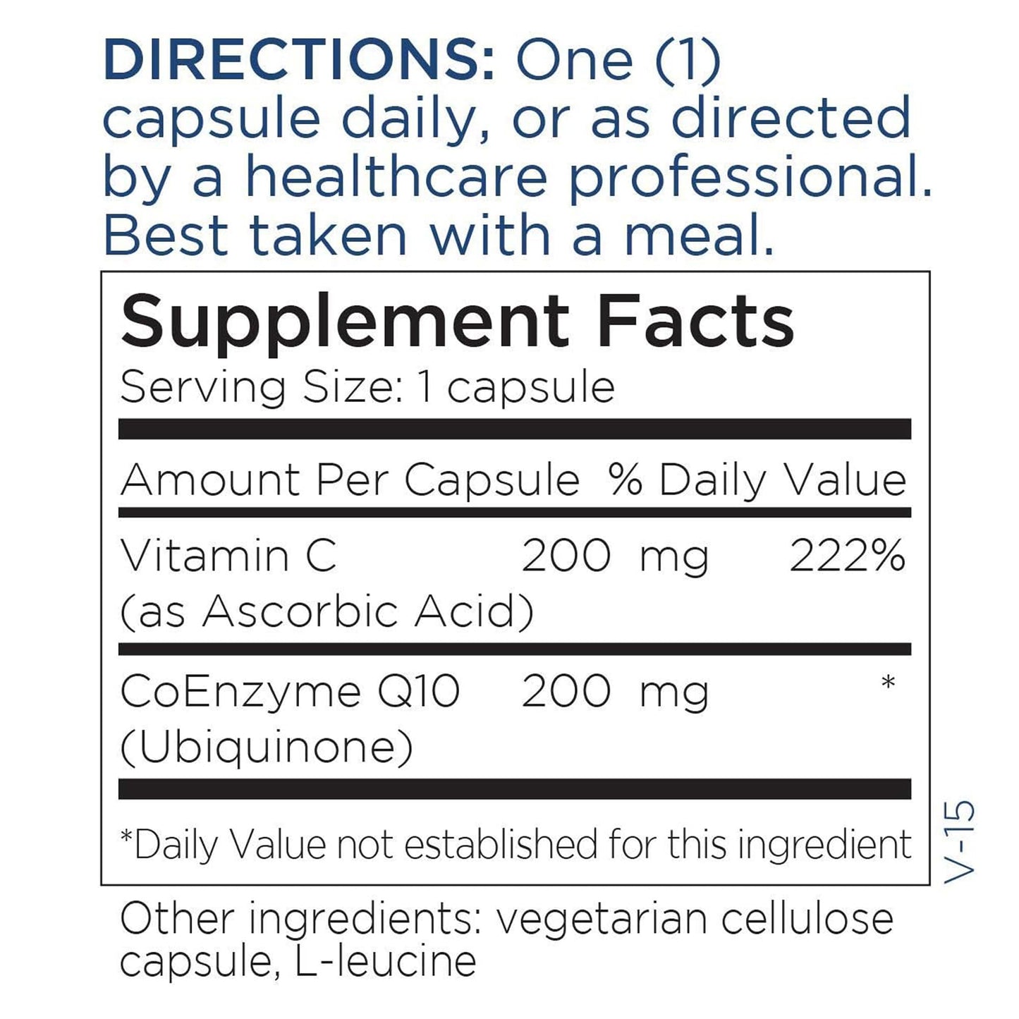 Metabolic Maintenance CoQ10 200mg Coenzyme Q10 Supplement Capsules 60
