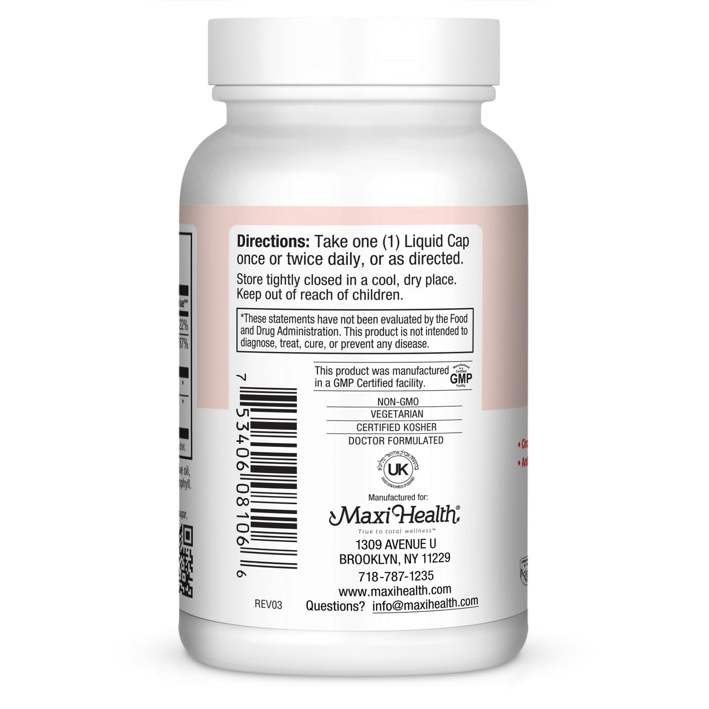 Maxi Health Circu-E 400 IU Vitamin E Capsules, 60 Count