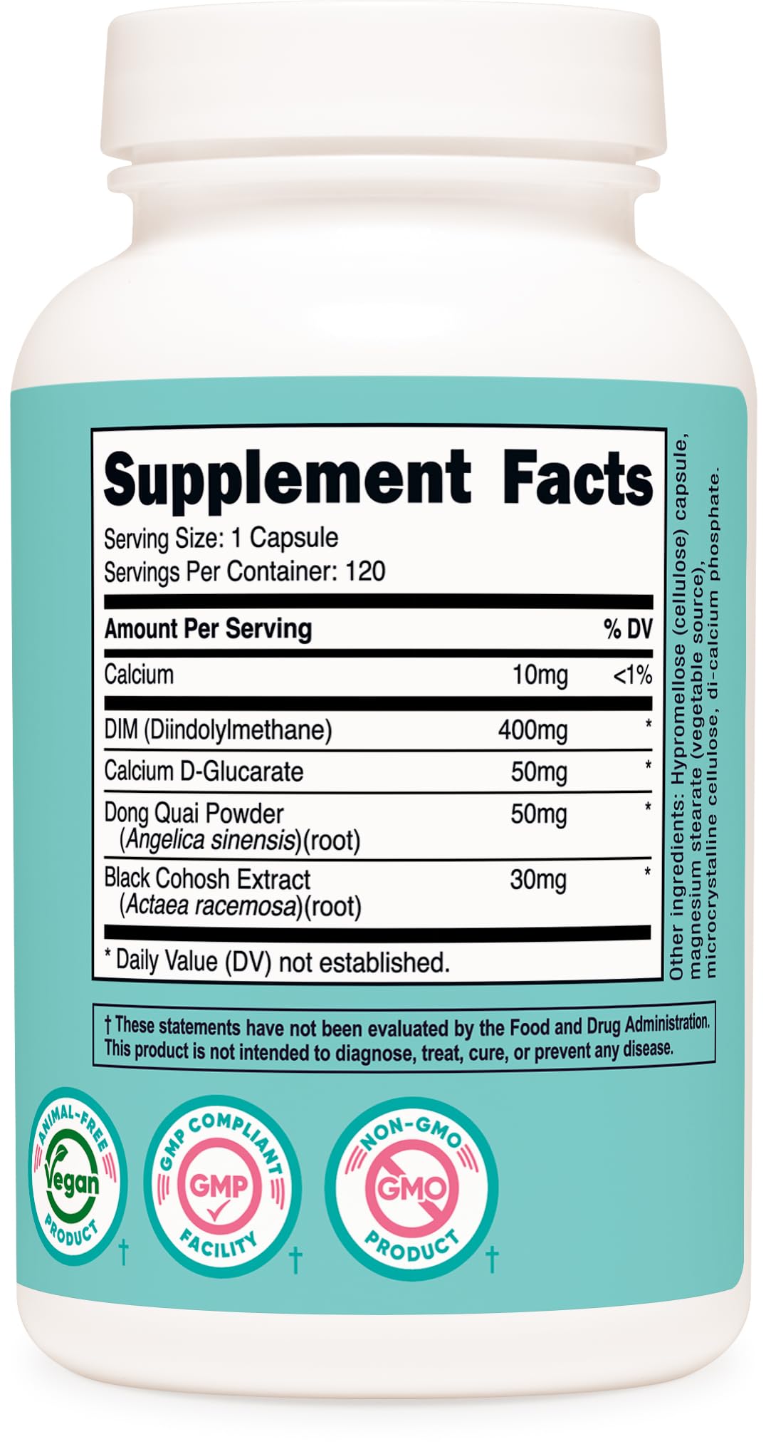 Nutricost Diindolylmethane DIM Supplement for Women 400mg Capsule, 120 Count